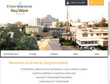 Tablet Screenshot of congo-immobilier.fr